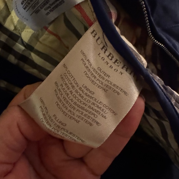 Burberry jacket navy blue used size medium - Picture 6 of 8
